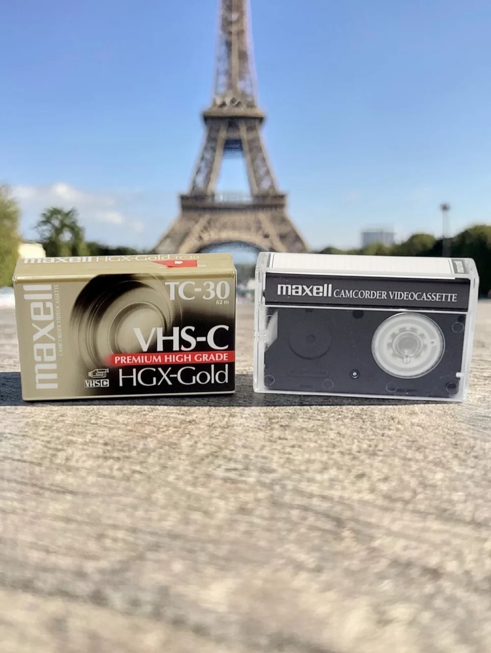 (Lot Of 2) Maxell HGX Gold TC-30 VHSC Premium High Grade Videotape Cassette Tape